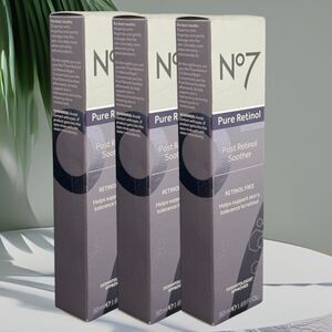 Lot Of 3 New No7 Pure Retinol Post Retinol Soother Fragrance Free 50 Mls.